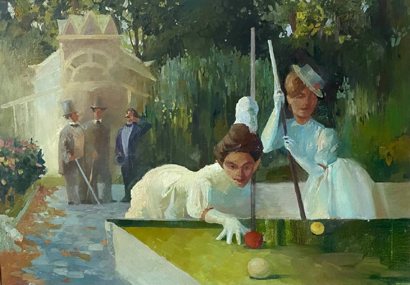 Композиция «Женский бильярд» 🎱 Наша группа ходила на